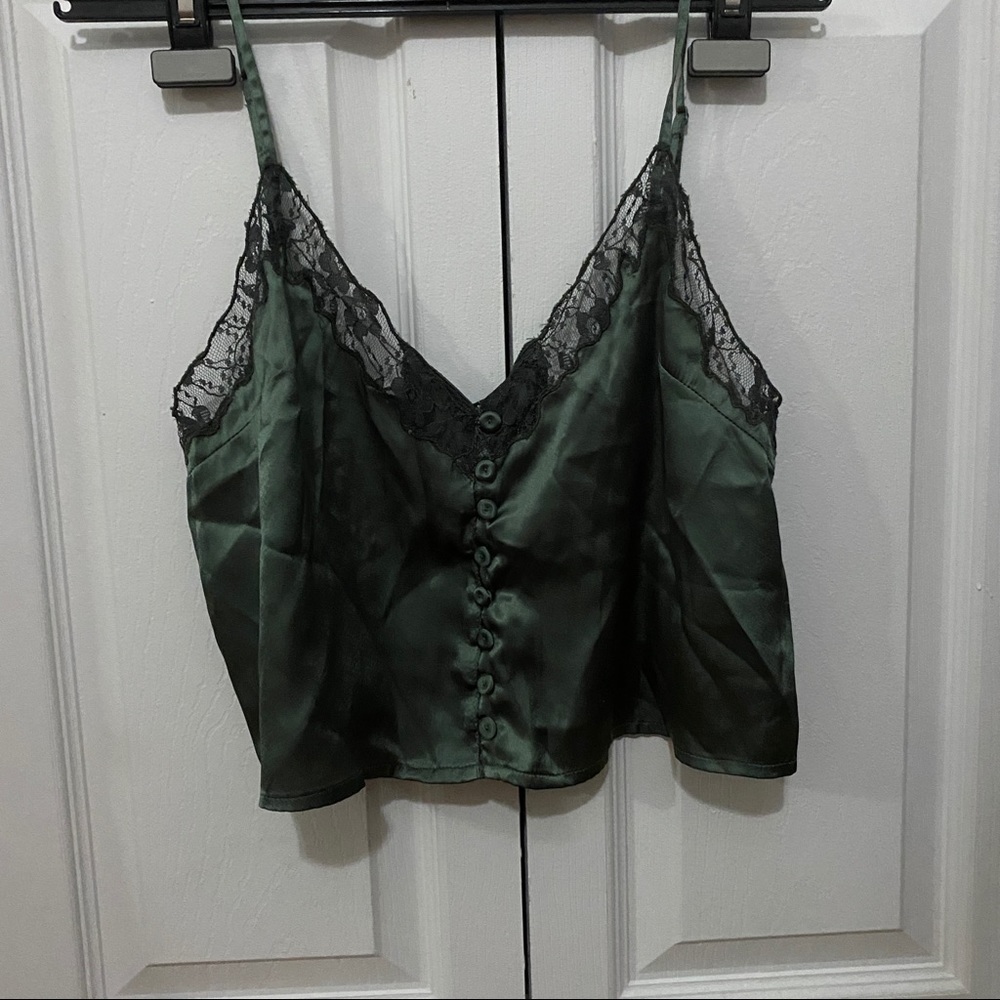 Urban outfitters emerald green slip tank - Picture 2 of 6